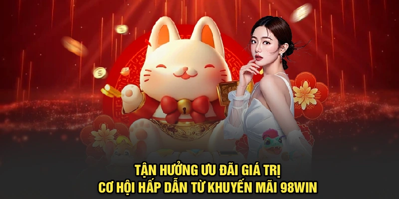 Tận hưởng ưu đãi giá trị, cơ hội hấp dẫn từ khuyến mãi 98Win